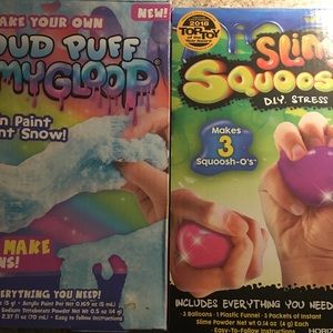 Make your own slime kits complete new unopened